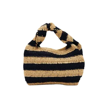 A.L.C. Raffia Handbag Women's Yellow Black
