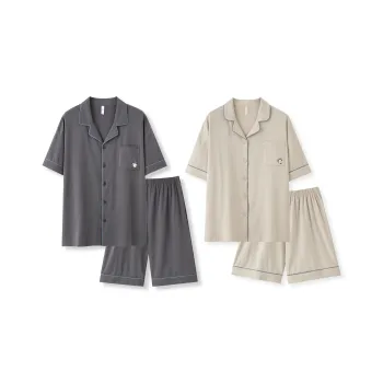 WANANNI Pajama Set Unisex Dark Gray