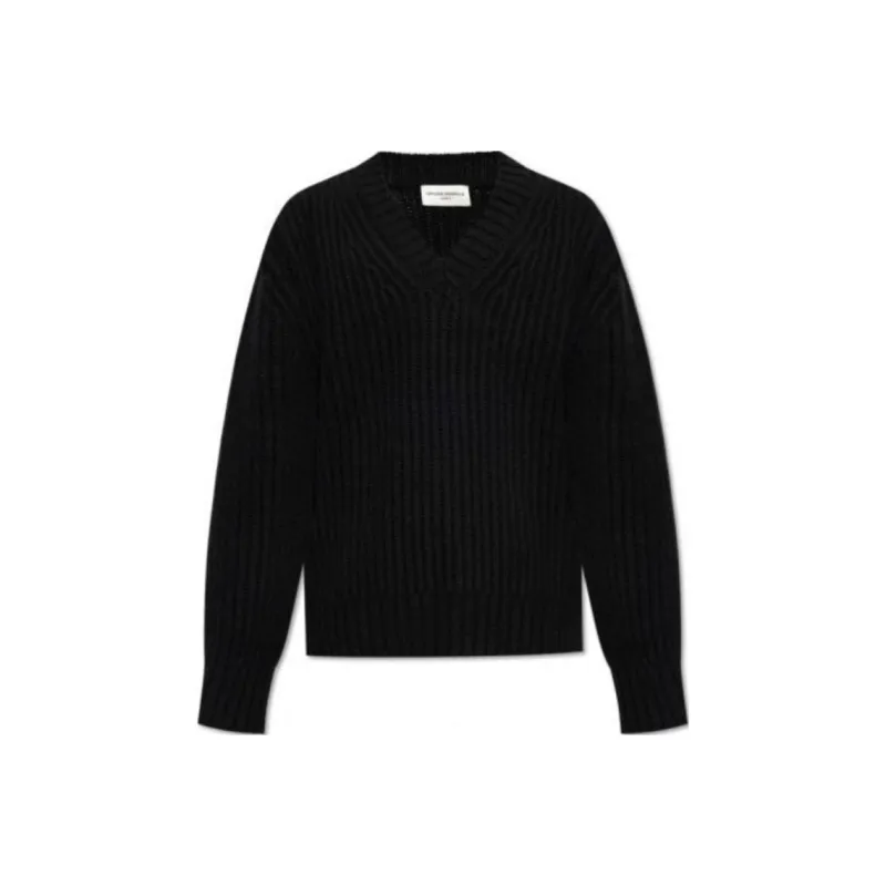 OFFICINE GENERALE Ribbed V Neck Knitwear-0