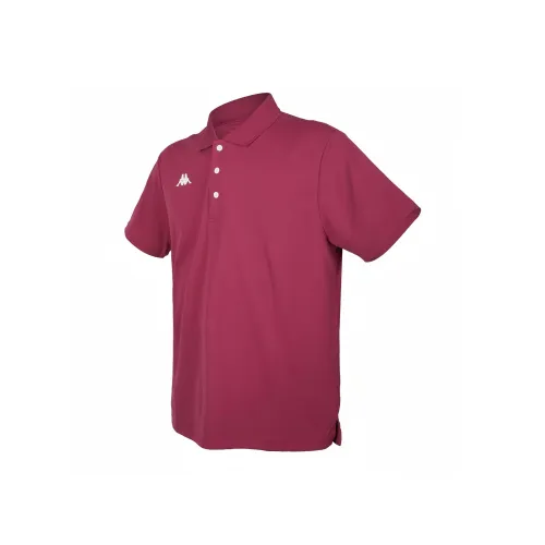 Kappa Polo Shirt Men's Burgundy White