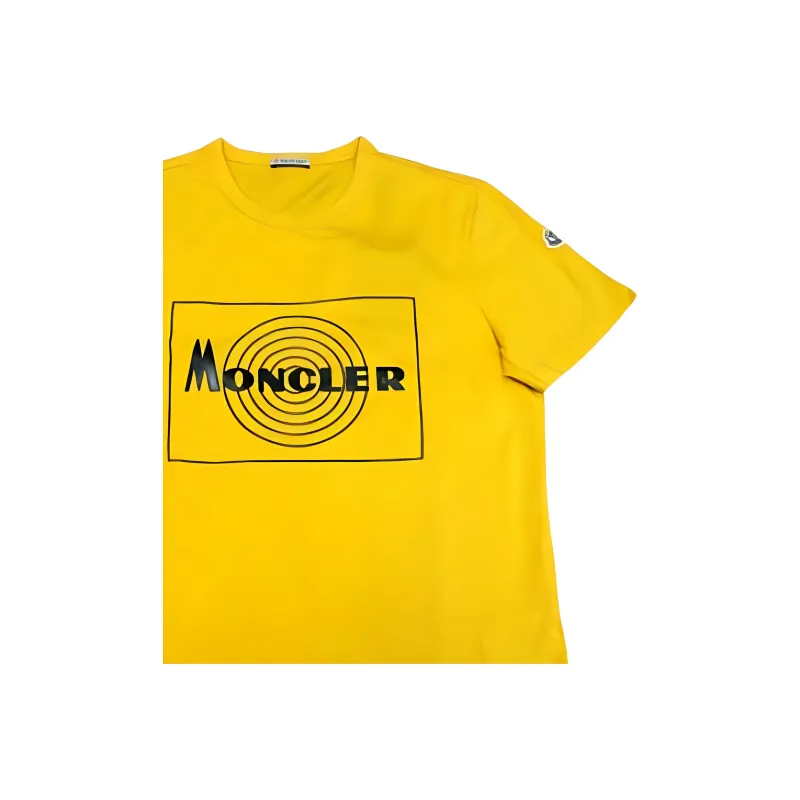 Moncler T Shirts Men Yellow-2