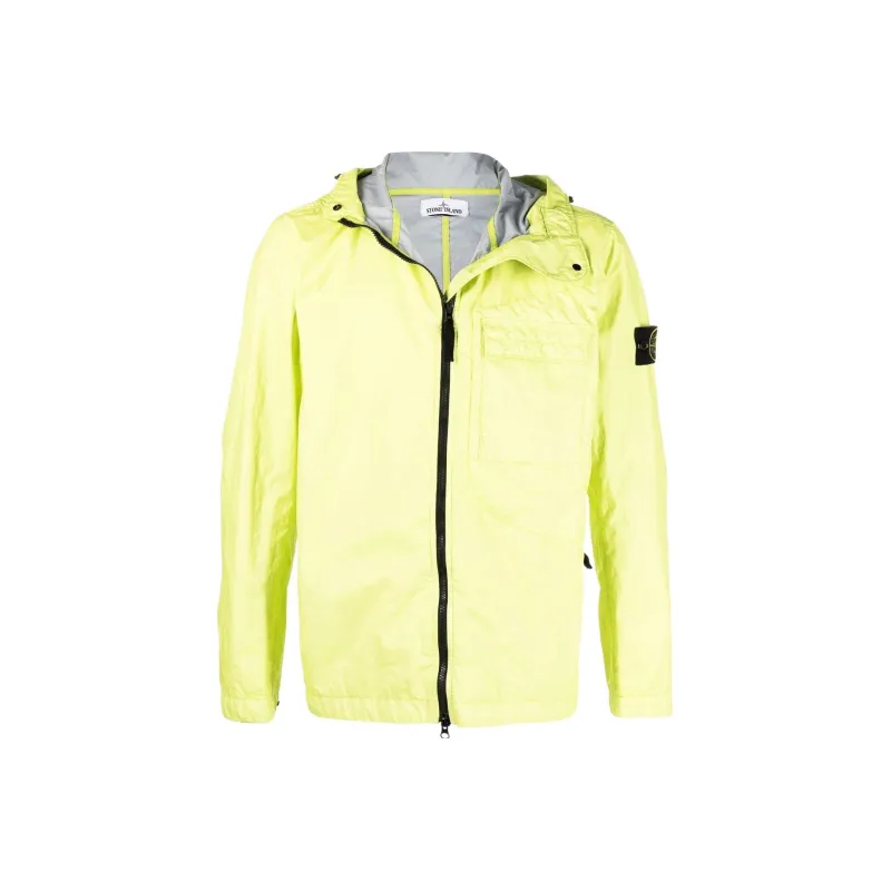 STONE ISLAND Compass badge Hooded Windbreaker-0