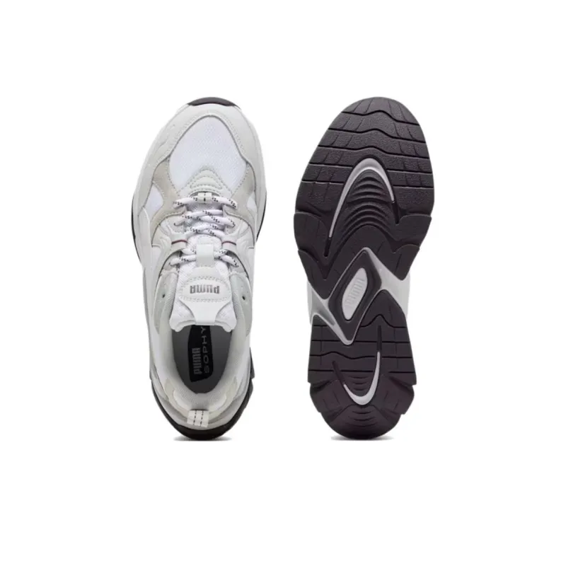 PUMA Softride Sophia Shock Absorbers With Slip Resistant Features Low Top Running Shoes Women's White-3
