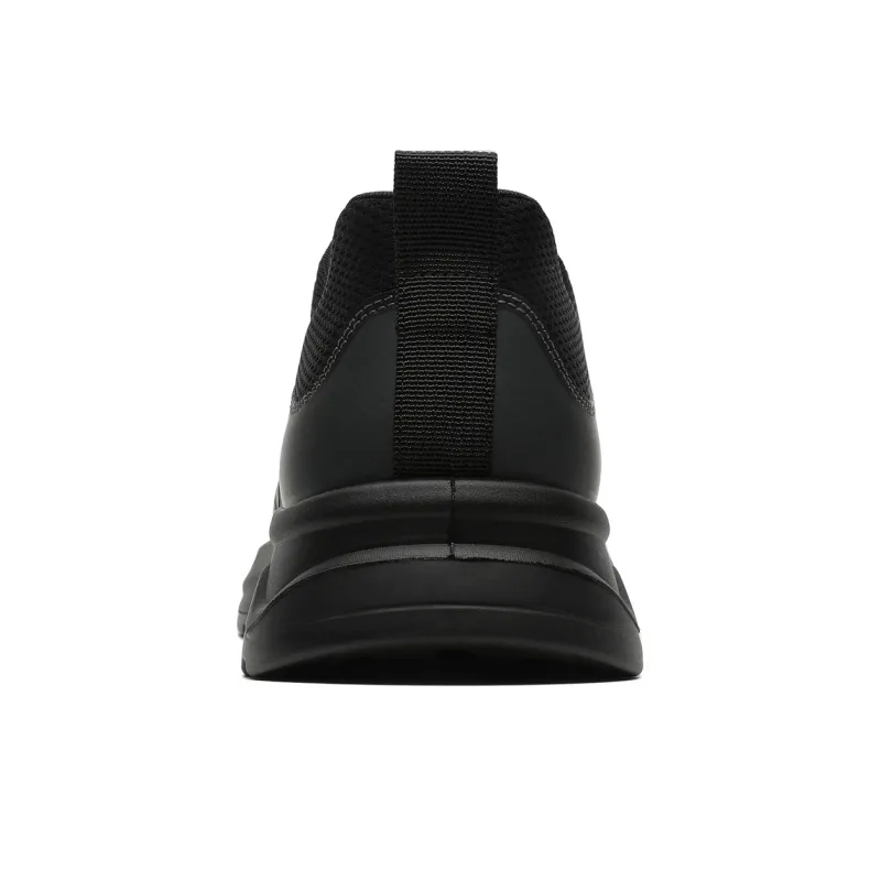ΛOLUNKΛ Slip Resistant, Abrasion Resistant, Waterproof, And Breathable Low Top Casual Shoes Men's Black-5