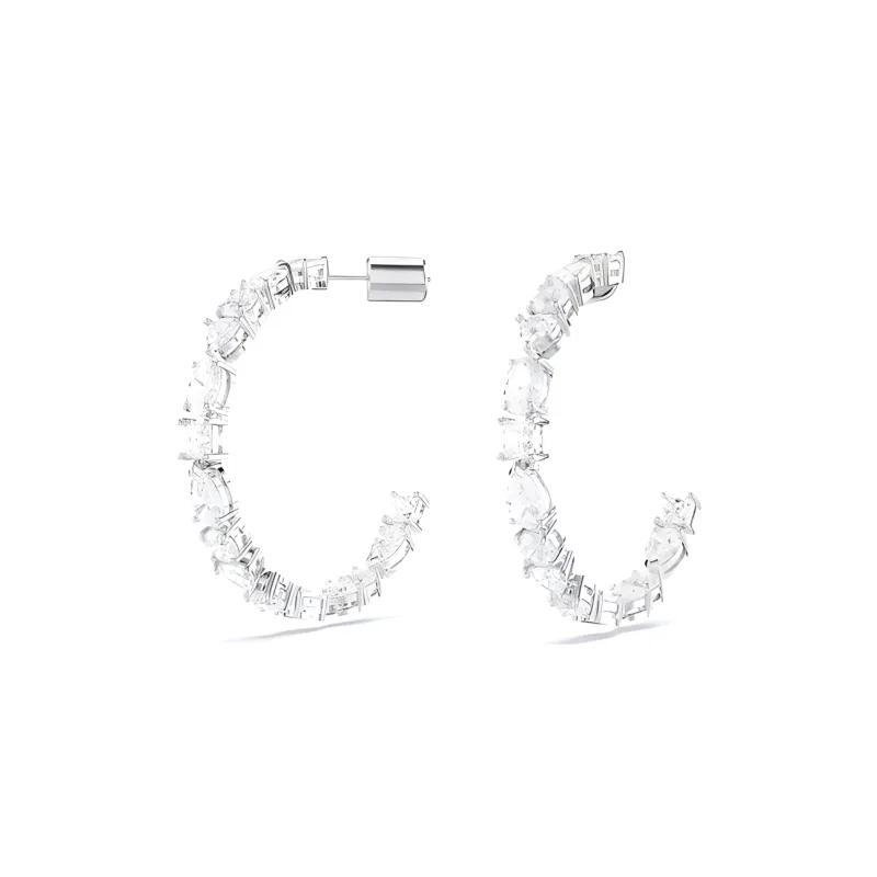 Swarovski Matrix Hoop Earrings-2