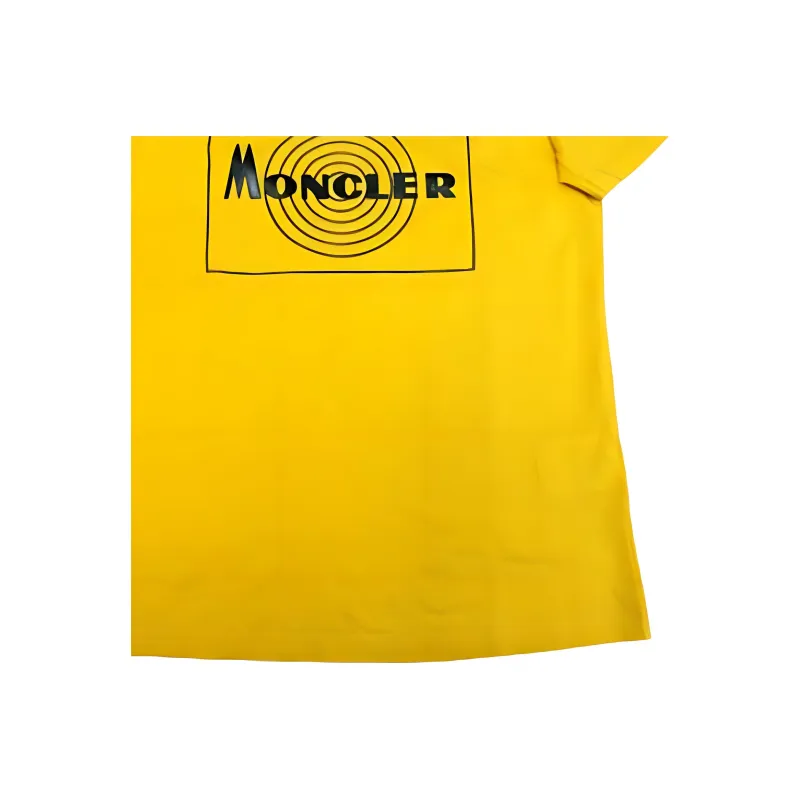 Moncler T Shirts Men Yellow-4