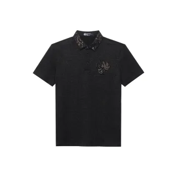 ANDREW MACKENZIE Polo Shirt Men's Black/Gold