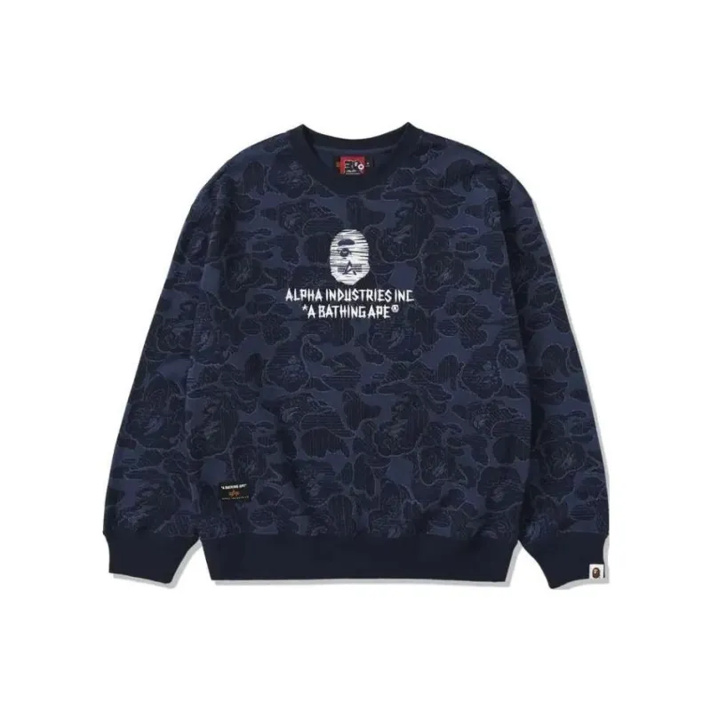 A BATHING APE X Alpha Industries Crewneck Sweater-0