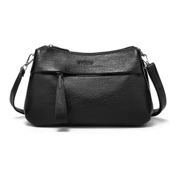 JOSINY Synthetic Leather Shoulder Bag Women's Knight Black/Misty Brown