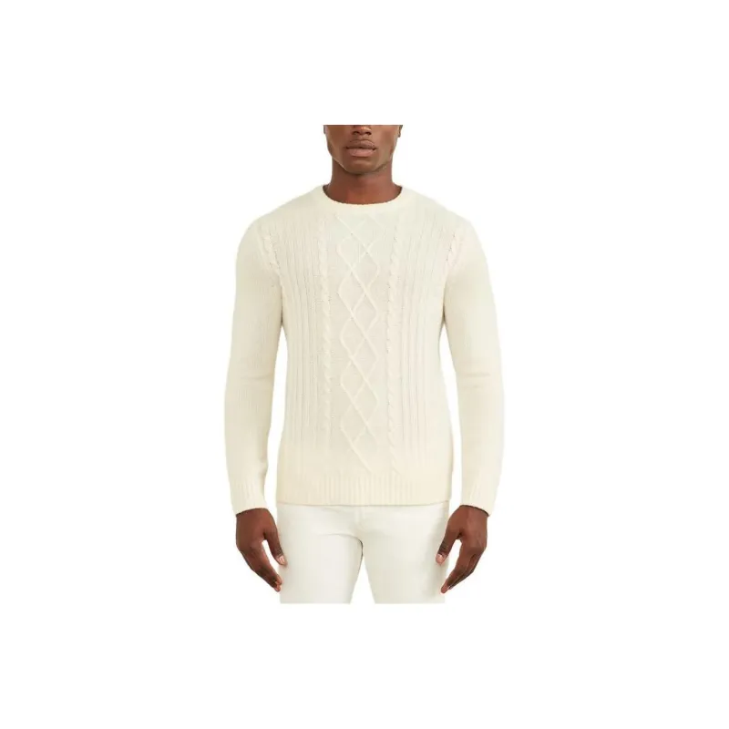 GUESS Cashmere Crewneck Sweater Sweater Men's Beige-0