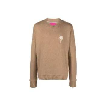 THE ELDER STATESMAN Palm-intarsia Cashmere Jumper