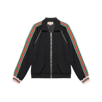 GUCCI Gg Jacquard Jersey Zip Jacket