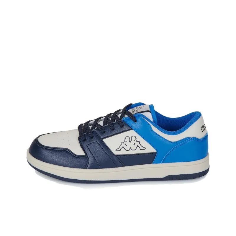 Kappa Leisure Collection Anti Slip Wear Resistant Low Top Skateboard Shoes Women's White Blue-0