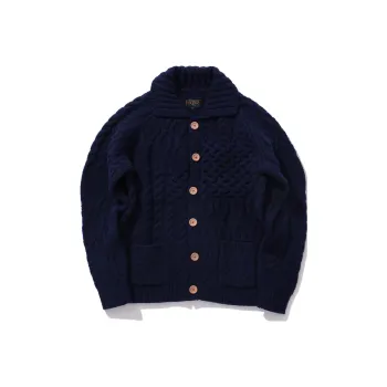 Beams PLUS Sweater Unisex Marine Blue