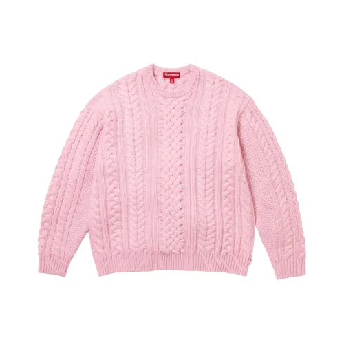 Supreme Appliqué Cable Knit Sweater
