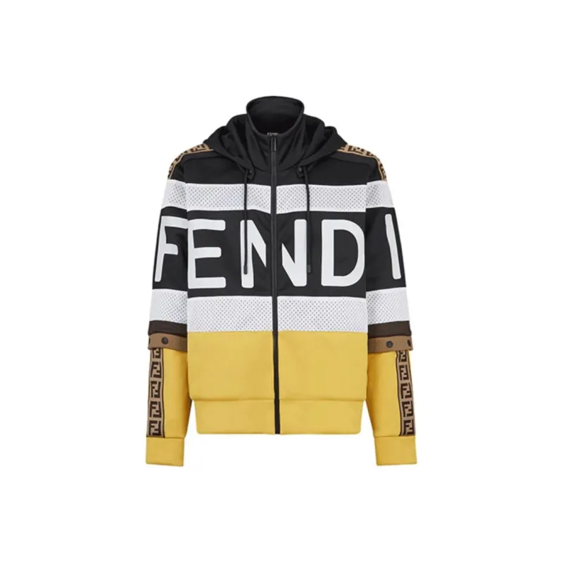FENDI Jackets Men Yellow Black-0