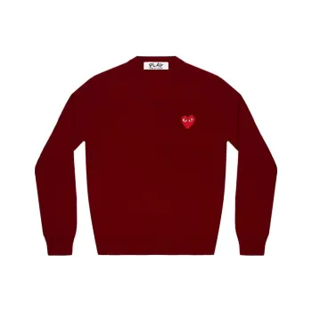 CDG Play Sweaters Men Fuchsia