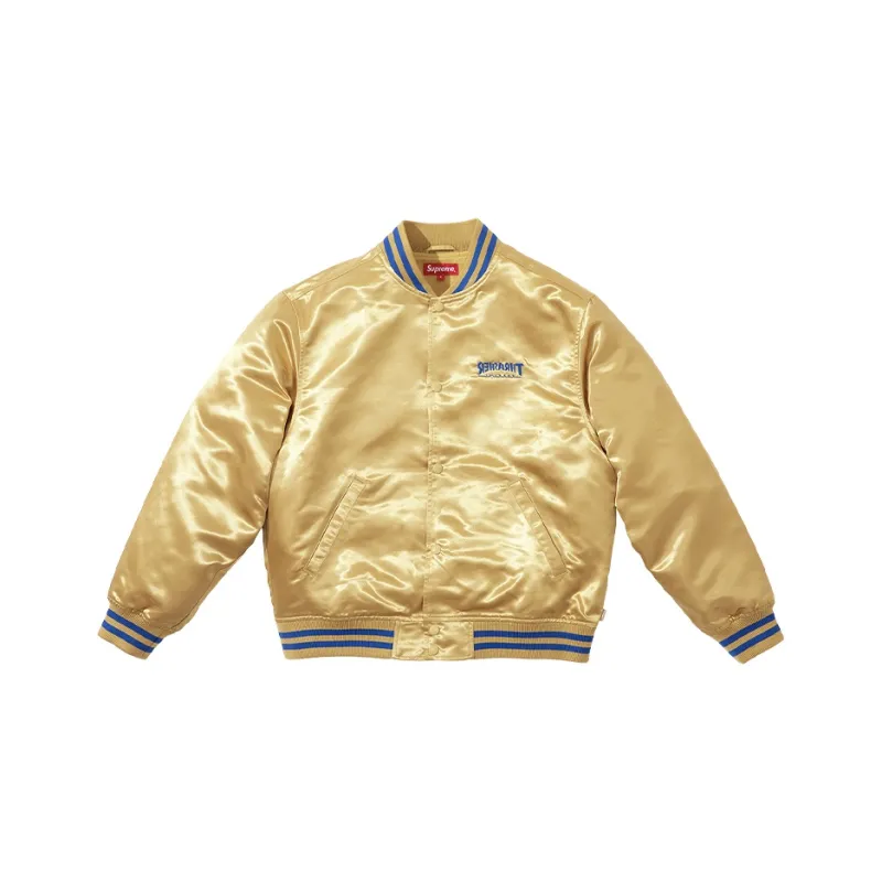 Supreme Thrasher Satin Varsity Jacket-2