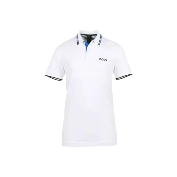 HUGO BOSS Logo Embroidered Short Sleeved Polo Shirt