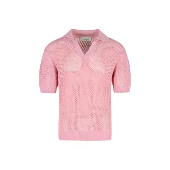 LANEUS Knitted Polo Shirt