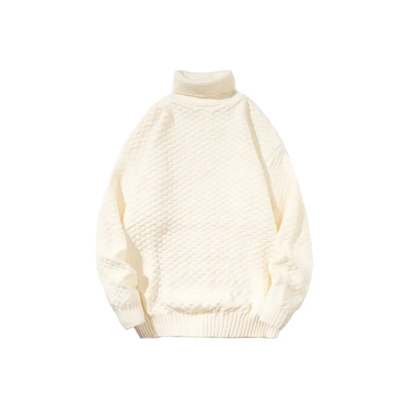 ZMOH Turtleneck Pullover Unisex Couple's-2