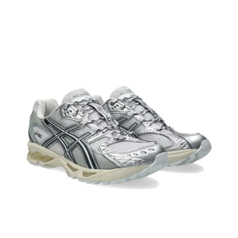 Asics GEL Nimbus 10.1 Anti Slip Wear Resistant Low Top Casual Running Shoes Unisex White Silver-2