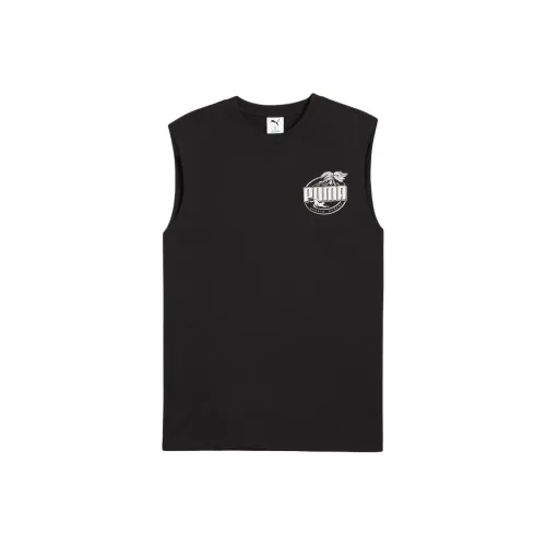 PUMA Palm ResortRELAXED Tank Top Men's Black 01