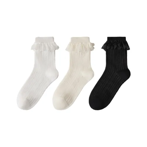 Temooues Mid Calf Socks Women's 3 Pack