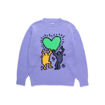 WACKO MARIA x ·/Keith Haring FW24 Sweater Unisex Purple
