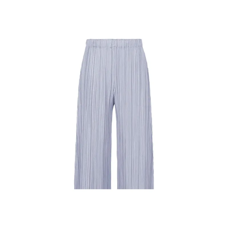 PLEATS PLEASE ISSEY MIYAKE SS23 Knitted Sweatpants Women's Light Purple-4