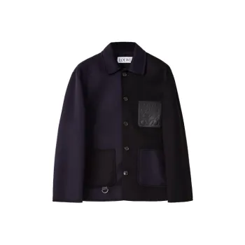 LOEWE Jackets Men Navy Blue