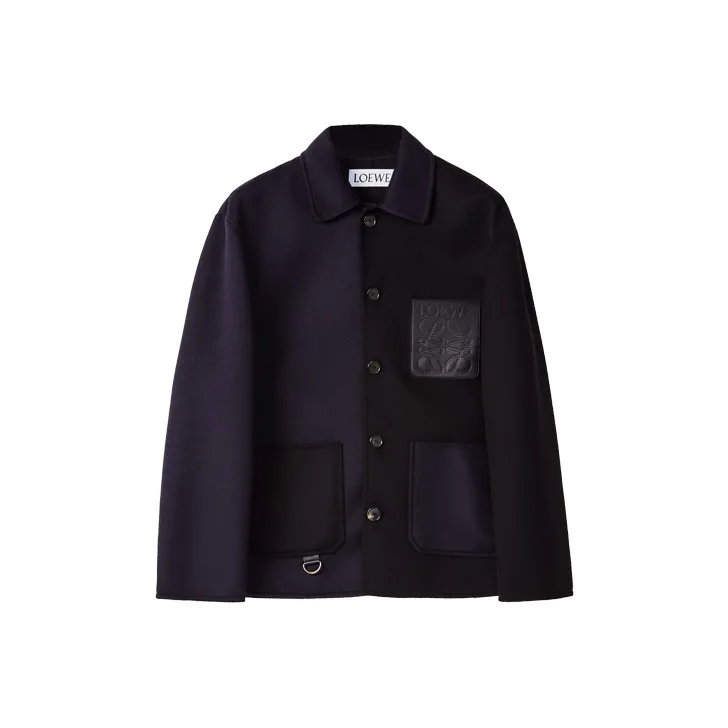 LOEWE Jackets Men Navy Blue-0
