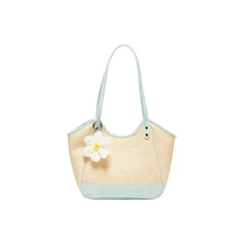 Three Blessings PU Tote Bag, Shopping Bag, Handbag, Shoulder Bag Medium Size Women's Multicolor