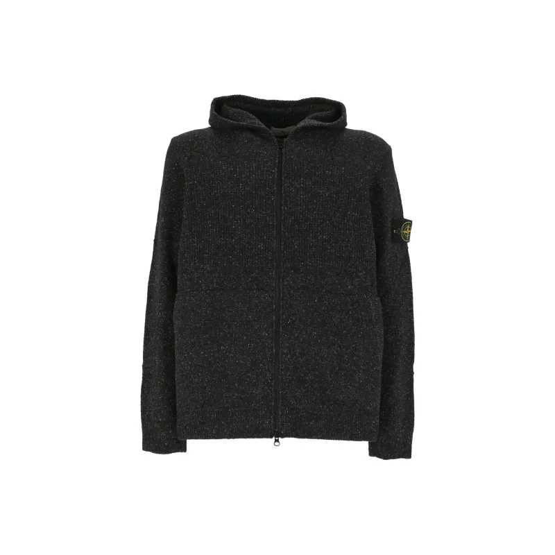STONE ISLAND Zip Up Knitted Hoodie-0