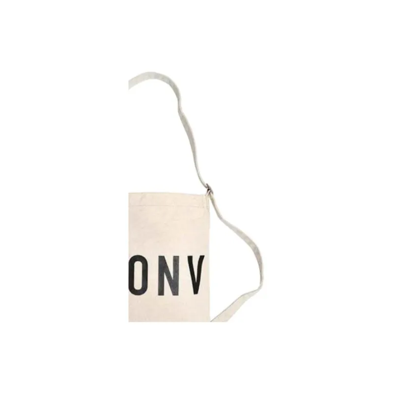 Converse Cotton And Canvas Tote Bag, Shopping Bag, Crossbody Bag, Shoulder Bag Regular Unisex Gray White-1