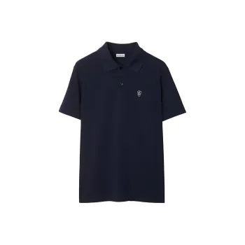 Burberry Logo Embroidered Regular Fit Polo Shirt