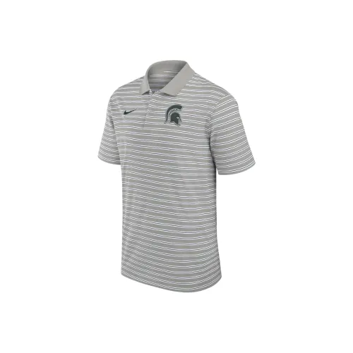 Nike Michigan State Spartans Primetime Victory Striped Men's Nike Dri FIT College Polo