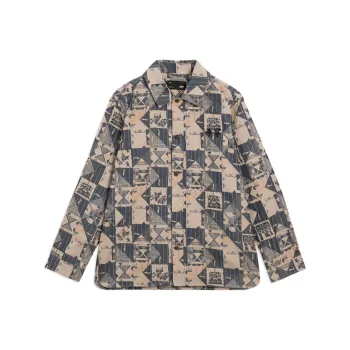 LiNing Jacket Men's Cassava Apricot Persimmon Orange Pattern