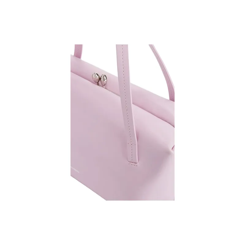 JIL SANDER Goji Calfskin Shoulder Bag Small Size Women's Pink Purple-2