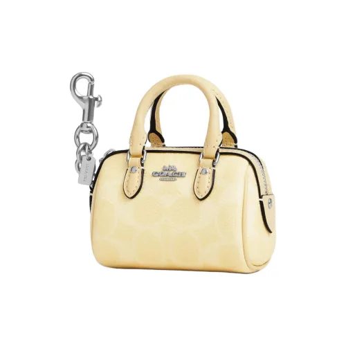 COACH Rowan Leather Bag Accessory brand Women's Yellow