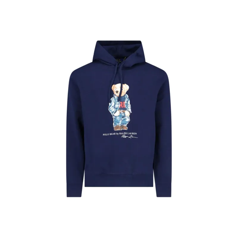 Polo Ralph Lauren Denim Bear Seasonal Fleece Sweatshirt-0
