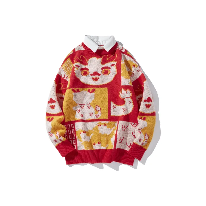 NFWYS Knitwear Unisex Red-0