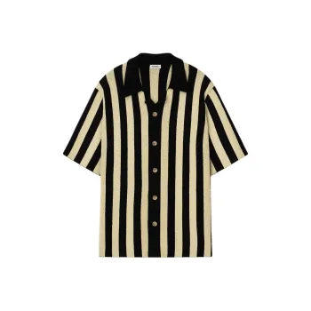 NANUSHKA Striped Camp collar Shirt