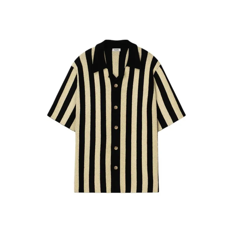 NANUSHKA Striped Camp collar Shirt-0