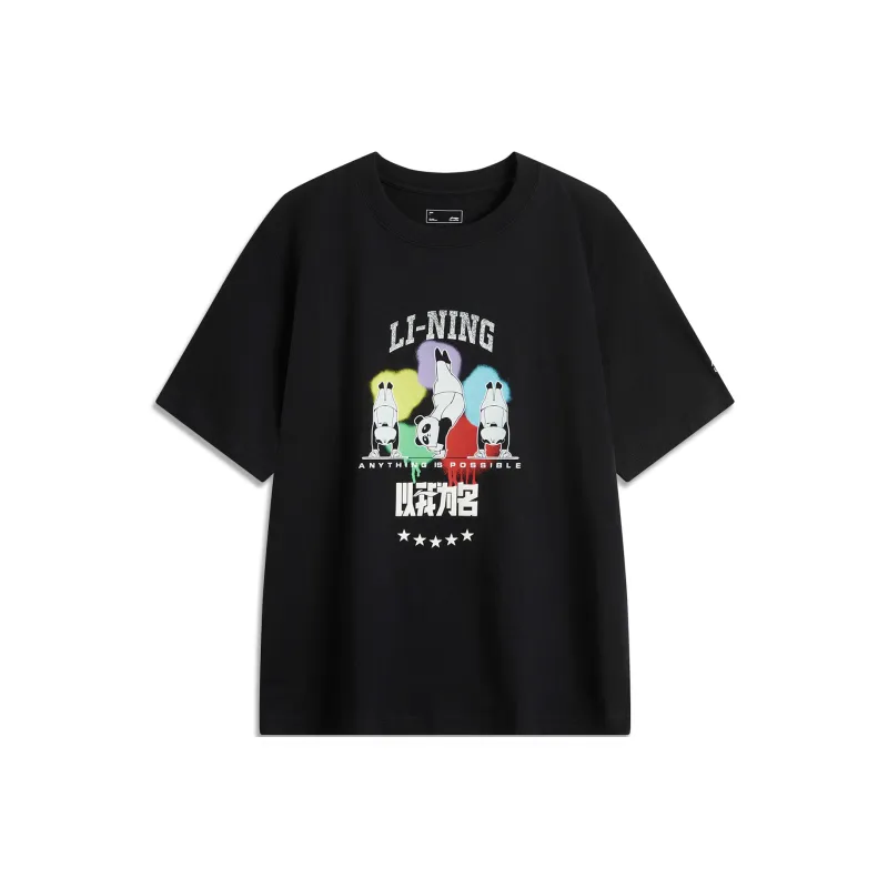 LiNing In My Name T Shirt Unisex Black-0
