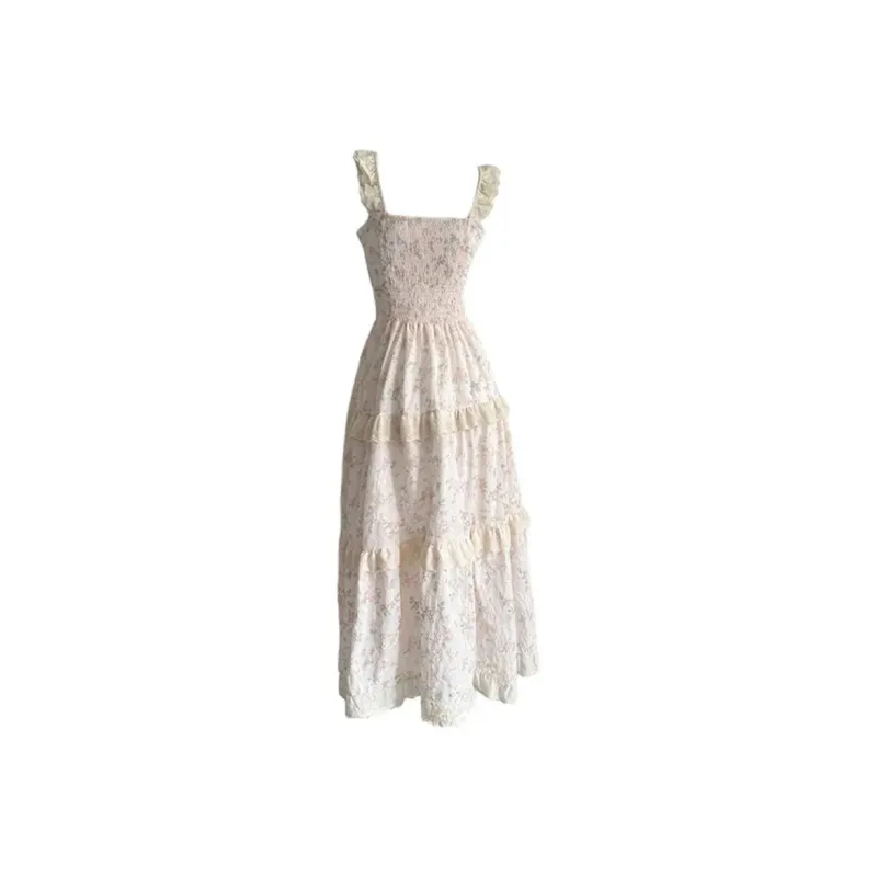 AINUOERMY Slip Dress Women's Pink Floral-1