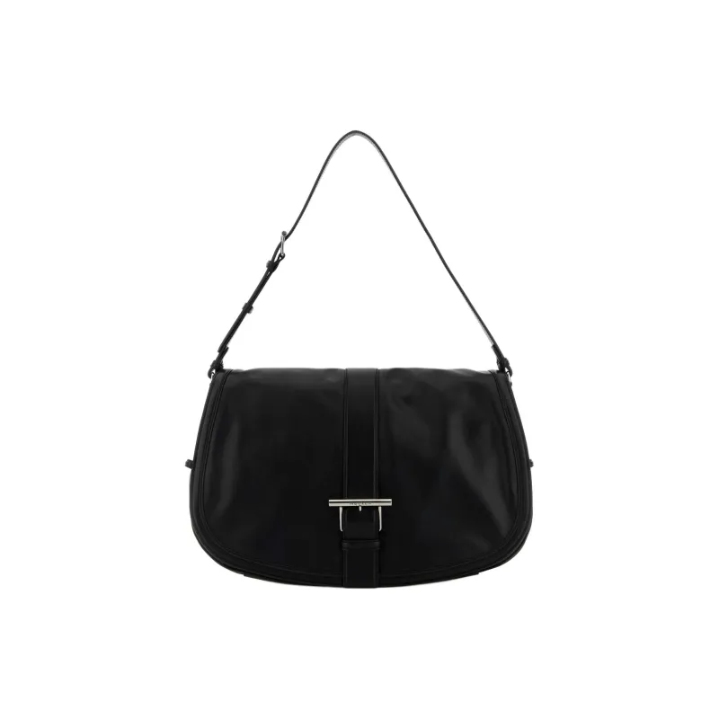 Alexander McQueen Leather Shoulder Bag Extra Large Women's Black-0