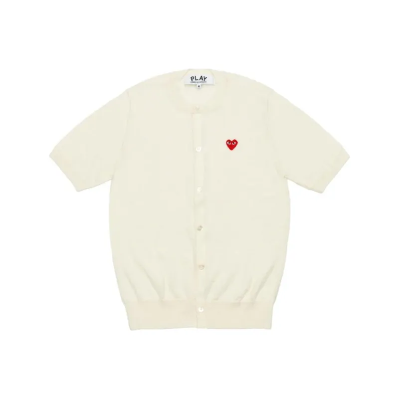 CDG Play SS24 Sweater Unisex Ecru-0