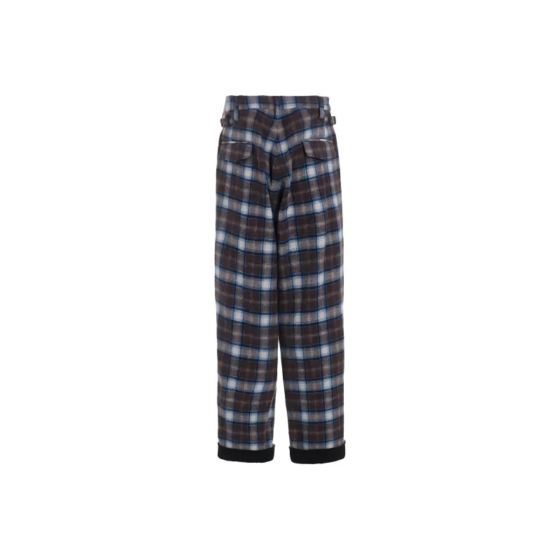 Yohji Yamamoto Ground Y FW24 Casual Pants Unisex Brown-1
