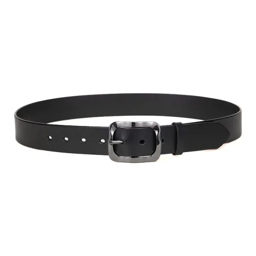 YUZHAOLIN Cow Leather Belts Unisex Width 3.3CM